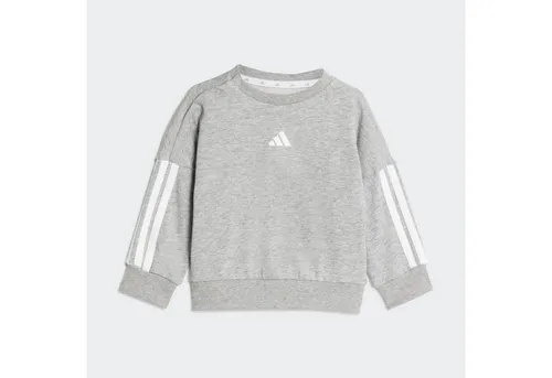adidas Sportswear Trainingsanzug I 3S FT JOG 240 (2-tlg) grau 80 EU - Trainingsbekleidung, sportlicher 2-teiliges Set aus 70% Baumwolle und 30% Polyester, ideal für Laufen und Freizeit mit bequemer REGULAR Passform.