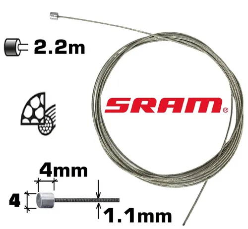 Sram Pitstop Fahrrad MTB Ebike Schaltzug Shift Cable Schaltungszug Edelstahl 1.1