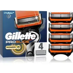 Gillette ProGlide Power Rasierklingen 4 St. - Gillette ProGlide Power, 4 St., Ersatzrasierklingen für Herren, sorgen für eine gleichmäßige Rasur und ein frisches Hautgefühl. Einfach den Klingenwechsel durchführen und die Präzision Ihrer Rasur zurückgewinnen.