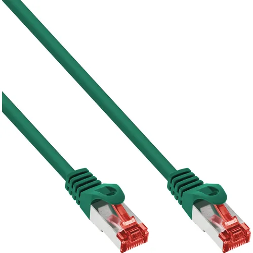 InLine® Patchkabel, S/FTP (PiMf), Cat.6, 250MHz, halogenfrei, Kupfer, grün, 5m
