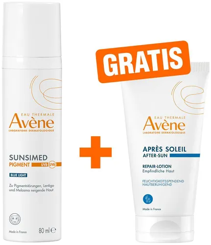 PIERRE FABRE DERMO KOSMETIK Avene Sunsimed Pigment 80 ml + gratis Repair-Lotion nach der Sonne 50 ml - 80 ml Creme 18390527
