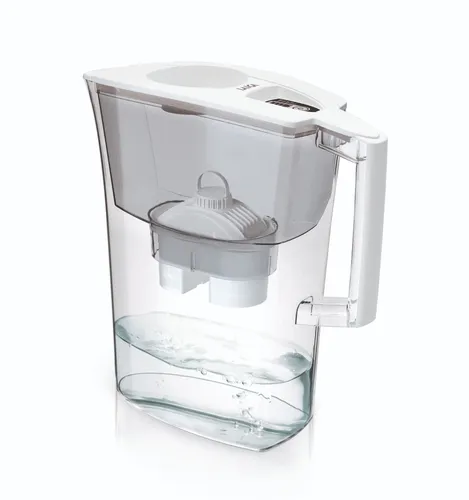 Laica Tischwasserfilter Prime Line Elegance J51-CA01 - Filterkanne für Trinkwasser mit 3L Gesamtfassungsvermögen, elegantes Design in ivory, sorgt für frisches und reines Trinkwasser.