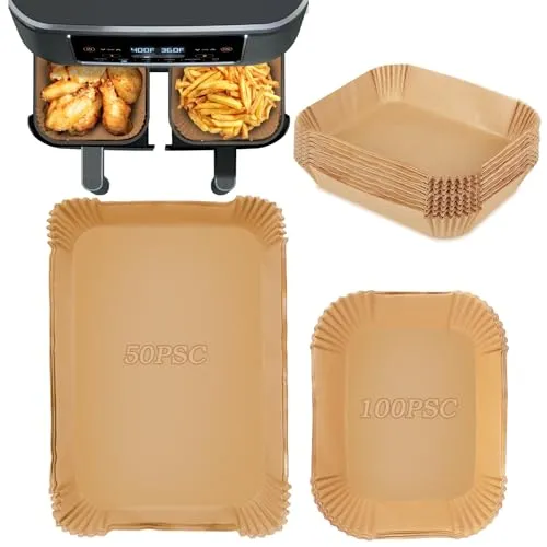 Stück Backpapier für Heißluftfritteuse,pergamentpapier Perforiertes Backpapier Antihaft Wasserdicht Ölfest,für Bratpfanne, Ofen, Mikrowelle Und HeißLuftfritteuse,Fritteuse,airfryer 150