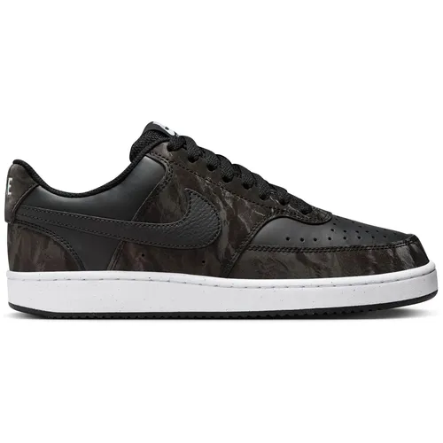 Nike Court Vision Low Damen Sneaker - Retro-inspirierter Sneaker aus echtem und Kunstleder mit Gummikappensohle für optimale Griffigkeit und Belüftungsöffnungen für Komfort. Ideal für einen lässigen Look!