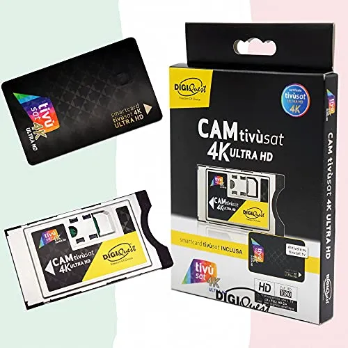 TiVuSat 4K UHD Black Karte & EasyMouse 4K Ultra HD SmartCam von DIGIQuest