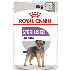 ROYAL CANIN CCN Sterilised 12x85g - Hochverdauliches Nassfutter für kastrierte Hunde, unterstützt die Vitalität und jetzt mit 5% Rabatt-Code ROYAL-5!