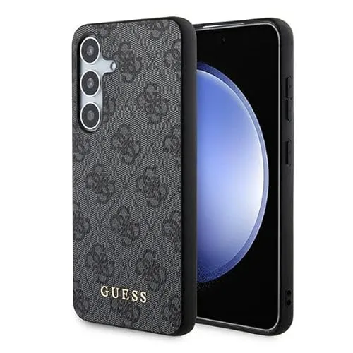 CG MOBILE Guess GUHCS24SG4GFGR Hülle für S24 S921 Schwarz - Standard Handyhüllen aus robustem TPU/PC mit stylishem 4G Metal Gold Logo für optimalen Schutz und elegantes Design.