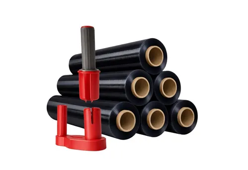 Freiziel Schutzfolie 6 x Stretchfolie 50cm 1,5kg 23my + Abroller Rot