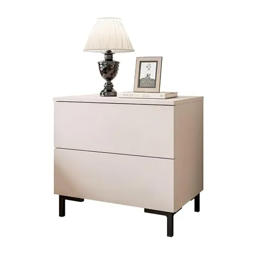Lookway Nachttisch LINA mit LED-Beleuchtung, 55 cm breit