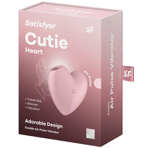 Satisfyer CUTIE HEART Klitoris-Stimulator Pink 7,5 cm in pink von Satisfyer