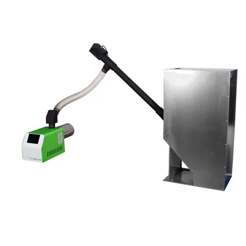 Pelletbrenner RW 8-35 kW mit LCD-Display und Pelletförderschnecke und 300 Liter