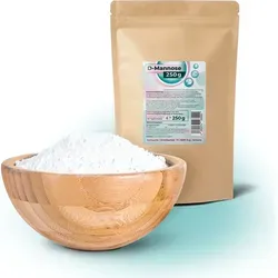 D-Mannose Pulver 250g | Schweizer Markenqualität | vegan, pflanzlich fermentiert | hohe Löslichkeit | 60% Süßkraft von Zucker