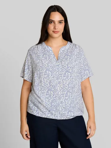 TOM TAILOR PLUS Kurzarmbluse mit Allover-Print