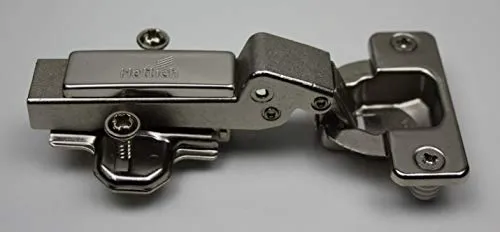 HKB® Möbel-Topfscharnier, 95°,Kröpf. 7mm, Intermat 9936, 77681, ZDG silber vernickelt, !! Topflöcher 43mm !!