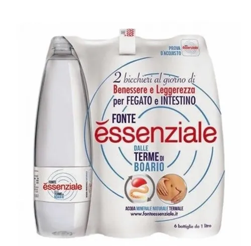 Acqua Fonte essenziale Natürliche Wasser 6er Pack 1000 ml - Italienisches Mineralwasser im praktischen 6er Pack, erfrischend und ideal für den täglichen Durstlöscher.