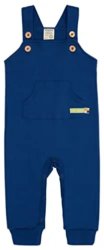 loud + proud Latzhose, GOTS Zertifiziert in blau von loud + proud