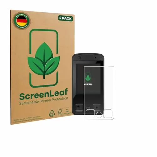 ScreenLeaf 2 Stück Schutzfolie für Bosch Kiox 400C [nachhaltiger Displayschutz, Folie, transparent, kratzfest]