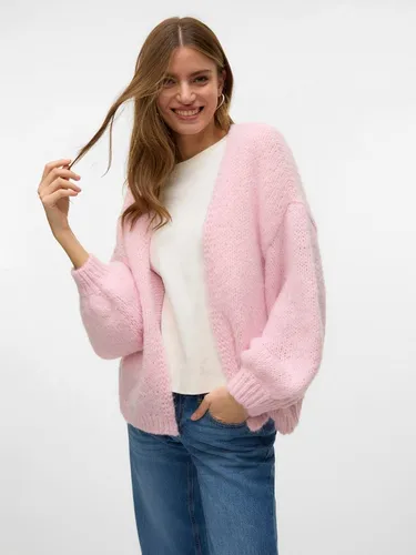 VERO MODA VMMAYBE Strickjacke für Damen - Stylische Langarm-Strickjacke mit Rundhalsausschnitt, gefertigt aus recycelten Materialien für einen nachhaltigen Look. Ideal für jeden Anlass und bequem im Alltag.