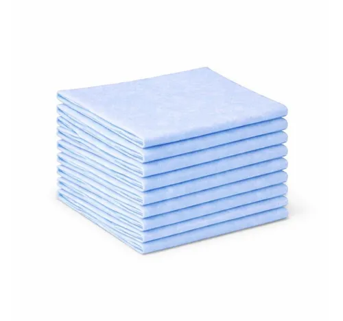 BAYLI 20 Stück Allzwecktücher 38x38 cm Vliestücher in Blau 1/4 Faltung Putzt Reinigungstuch