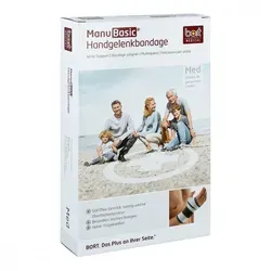 Bort Manubasic Bandage rechts x-large schwarz - Bandage für die rechte Hand, x-large, bietet optimalen Halt und Unterstützung bei Verletzungen.