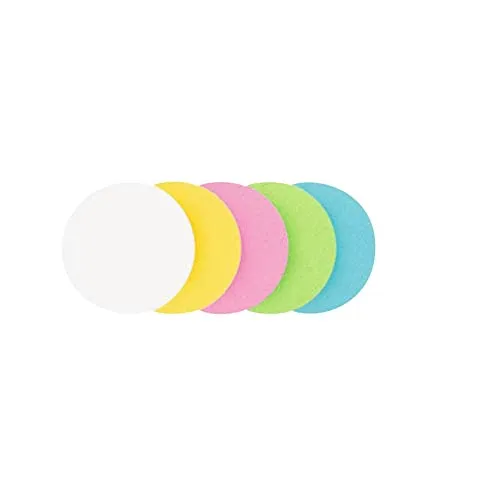 Legamaster 7-253399 Moderationskarten Kreis, 500 Stück, Durchmesser 9,5 cm, 5-farbig sortiert