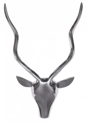 Mid.you Wanddeko aus Metall, Silber - Stilvolle Wanddekoration in Silber, aus hochwertigem Metall gefertigt. Ideal für ein modernes Ambiente und zeitlose Eleganz.