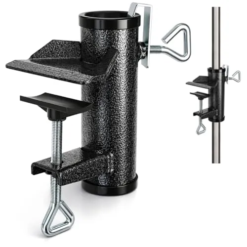 com-four® Sonnenschirmhalter aus Stahl