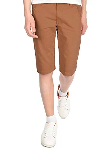 BEZLIT Kinder Kurze-Hose Jungen Chino-Shorts Capri-Shorts Bund Verstellbar Kinder-Shorts 30057 Braun 152