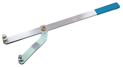 Gedore Montagezubehör Automotive KL-0282-35 Gegenhalteschlüssel, verstellbar - Verstellbarer Gegenhalteschlüssel für präzises Arbeiten an Zahnriemenrädern und Nockenwellen – ideal für den professionellen Einsatz in der Automobiltechnik.