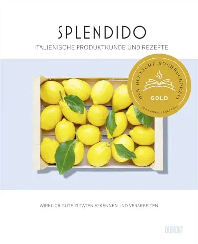 Splendido: Italienische Produktkunde und Rezepte - Food-Fotografie, ausgezeichnet mit dem Deutschen Kochbuchpreis 2023 und dem Swiss Gourmetbook Award 2024 in Gold, bietet wertvolle Tipps zur Verarbeitung hochwertiger Zutaten.