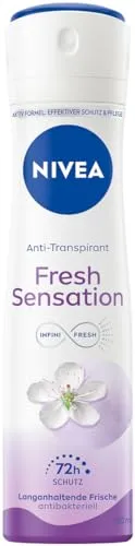 NIVEA Deospray für 72h Schutz gegen Schweiß und Geruch, Anti-Transpirant Formel mit antibakterieller Wirkung, Deodorant mit fruchtigem Duft für langanhaltende Frische,Fresh Sensation Deo Spray (150ml)