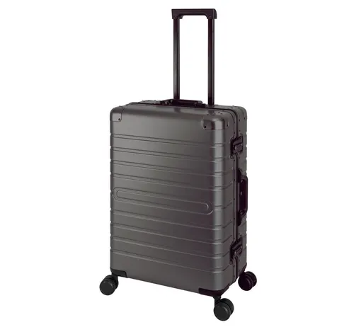 Travelhouse Hartschalen-Trolley Oslo - Robuster Aluminium Koffer mit 4 Rollen - Koffer aus hochwertigem Aluminium, extrem stabil und leicht. Mit TSA-Schlössern für Sicherheit und 70L Volumen, ideal für Reisen.