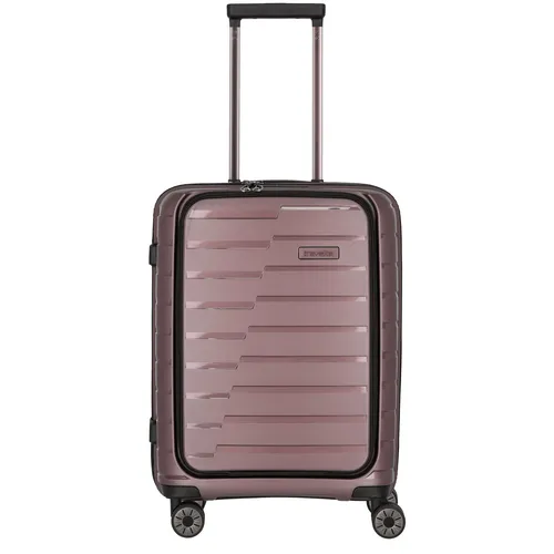 Travelite Air Base Kabinentrolley 55 cm mit Laptopfach in Rosa - Koffer mit 4 Rollen, leicht und wendig, ideal für Reisen und perfekt für Laptops bis 15,6 Zoll.