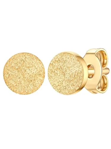 Eastside Damen Ohrstecker Edelstahl - Elegante Ohrstecker aus 100% Edelstahl, gelbvergoldet mit 14 Karat, perfekt für jeden Anlass und ein stilvolles Accessoire im Ohrschmuck.