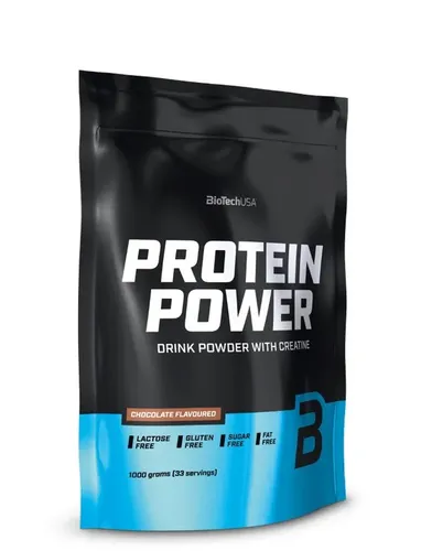 BioTech USA Proteinpulver 1 kg mit Schokoladengeschmack - Vitamine & Mineralien - Hochwertiges Proteinpulver für Muskelaufbau und Fitness, köstlicher Schokoladengeschmack für Genuss beim Training.