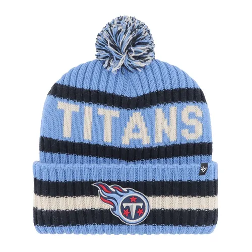 Brand Beanie Wintermütze BERING Tennessee Titans 47 - Stylische gefütterte Wintermütze für Sportfans, in Sky Blue und One Size. Perfekt für die kalte Jahreszeit und bietet Komfort und Wärme.