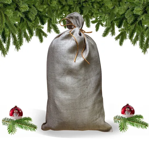 Weihnachtsmannsack Jutesack Nikolaussack ca. 65x135cm inkl. 80 cm Sisal-Schnur