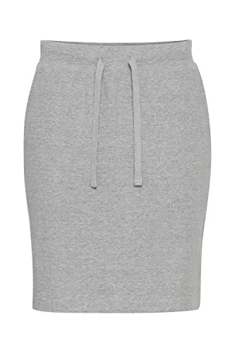 OXMO OXLou Damen Kurzer Rock - Damenrock mit elastischem Bund und Kordeln, aus hochwertiger Baumwolle, ideal für vielseitige Styles und einen bequemen Tragekomfort.