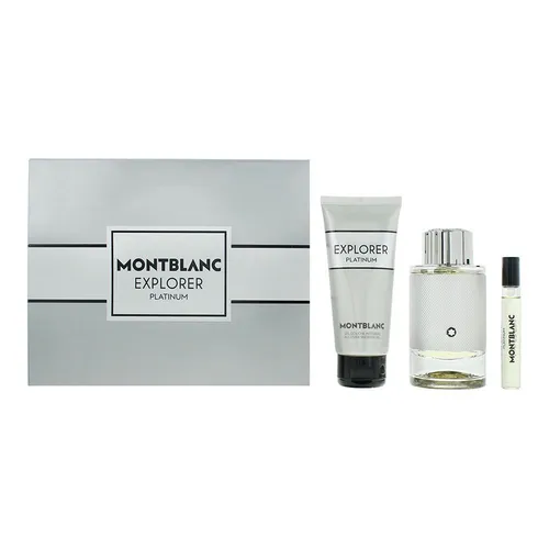 Mont Blanc Explorer Platinum Geschenkset 100ml EDP + 100ml Duschgel + 7.5ml EDP