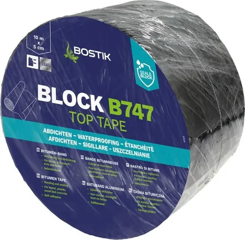 Bostik Block B747 Top Tape (Batuband) Abdichtungsband bleifarbend 10 m x 5 cm