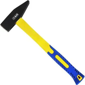 SundR Schlosserhammer 282.001.001, 1000g Kopfgewicht, mit Fiberglasstiel