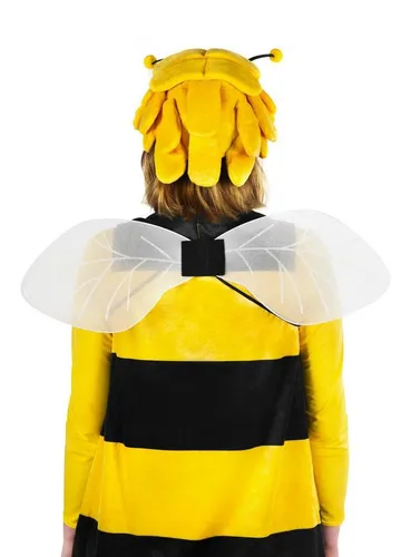 Maskworld Kostüm-Flügel Biene Maja Flügel Karneval Faschingskostüm Zubehör, Ein Flügelpaar mit elastischen Bändern - passt für Willi und Biene