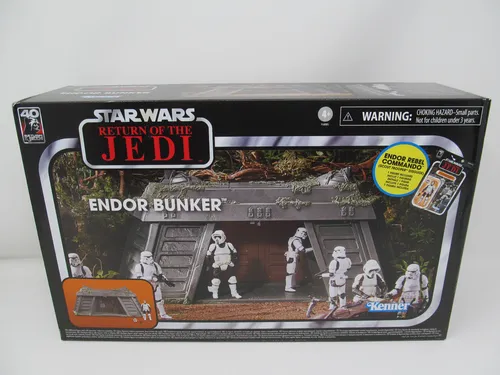 Star Wars Hasbro Episode VI Vintage Collection - Endor Bunker Playset mit Rebel Commando, ideal für Star Wars Fans und Sammler