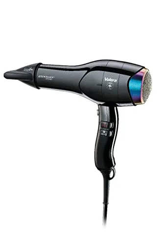 Valera ePower 2030 eQ RC D Black - Haartrockner mit digitalem Motor, der Trocknungsleistung und Styling-Ergebnisse wie beim Friseur bietet, bei niedrigem Energieverbrauch und langer Motorlebensdauer von bis zu 10.000 Stunden.