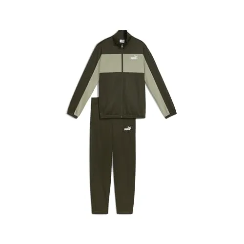 PUMA Trainingsanzug POLY COLORBLOCK SUIT B (2-tlg) - Stylischer 2-teiliger Trainingsanzug aus mindestens 90 % recycelten Materialien, ideal für sportliche Abenteuer mit tollem Signature-Look.