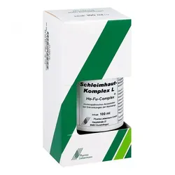 Schleimhaut-Komplex L Ho-Fu-Complex 100 ML - Homöopathisches Arzneimittel für Atemwegserkrankungen, ideal bei allergischem Schnupfen. Enthält 50 Vol.-% Alkohol. Bitte beachten Sie die Packungsbeilage!
