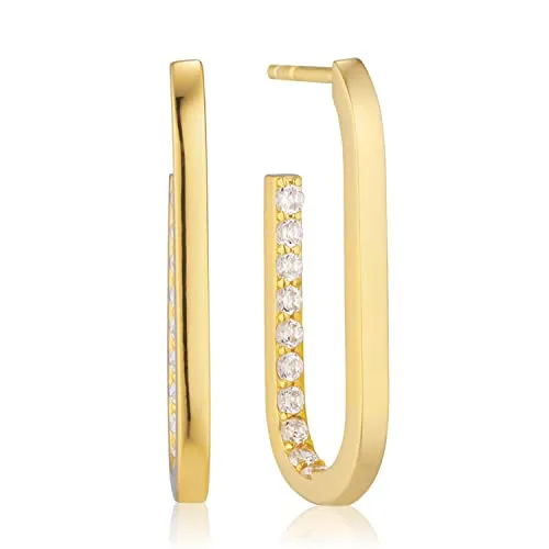 Sif Jakobs Jewellery Damen-Ohrhänger 925er Silber Farbstein One Size, Gold 32023994