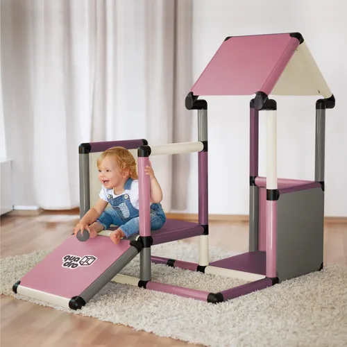 Quadro Beginner Home Baukasten – Modularer Kletterbaukasten für Babys & Kinder - Konstruktionsspielzeug für Kinder ab 1 Jahr, fördert die motorischen Fähigkeiten und Kreativität mit robustem, kinderfreundlichem Material.