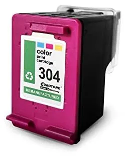 Eurotone Tintenpatrone kompatibel mit HP NO304XL Cyan, Farbe, Magenta, Gelb