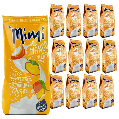 Mimi Milchmix Mango Getränkepulver 12 x 400g - Warm und kalt löslich